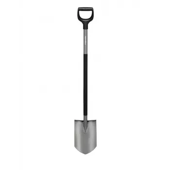 Fiskars ergonomska vrtna lopata koničasta z ročajem D, jeklo, 1200mm