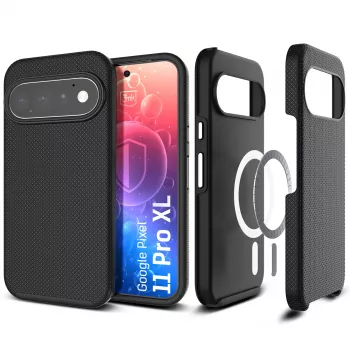3mk Hardy Shockproof MagCase za Google Pixel 11 Pro XL - prosojen