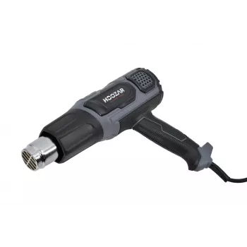 HOOZAR 2000W toplotna pištola z nastavljivo temperaturo, LCD-zaslonom, 4 šobami in kovčkom