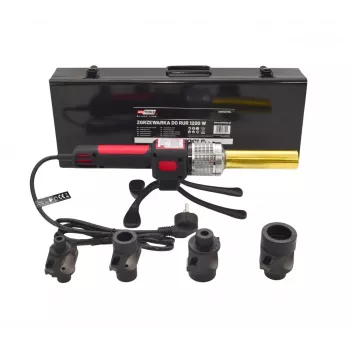 AWTOOLS 1200W varilnik za cevi PVC PP PE PB PPR, 16-32mm, 4 pari šob, nastavljiv termostat, kovinsko ohišje