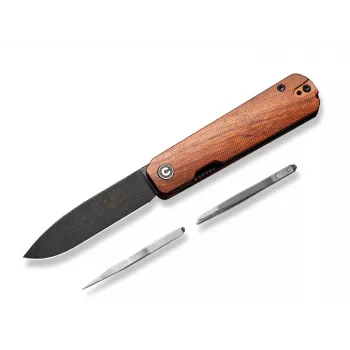 CIVIVI Sendy zložljiv nož 14C28N Drop Point, ročaj iz bubinga lesa, C21004A-2