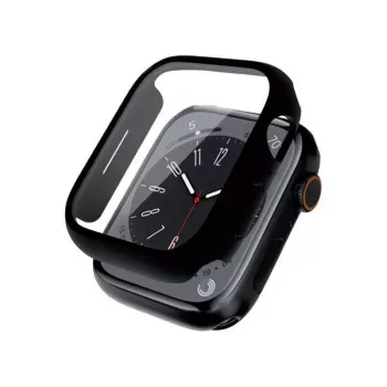 Crong Hybrid ovitek za uro Apple Watch 44mm (črn)