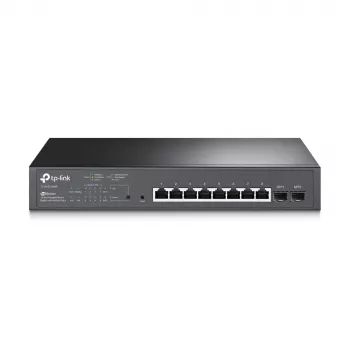 TP-Link JetStream 10-portno gigabitno upravljano stikalo PoE z 8 vrati PoE+