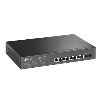 TP-Link JetStream 10-portno gigabitno upravljano stikalo PoE z 8 vrati PoE+