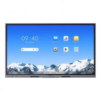 Hikvision DS-D5C75RB/A2L 75 inch 4K interaktivni zaslon, Android 14 (nadgradljiv na 16 EDLA), 40-točkovni IR-touch, 8GB RAM, 128GB shrambe, Wi-Fi 6, Bluetooth 5.2, 3x HDMI, USB-C, 2x15W zvočnika, 8-mikrofonski niz, VESA 800x400