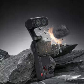 SUNNYLIFE 2x zaščitno steklo za zaslon 9H za LCD in objektiv za Insta360 Luna Ultra / LU-BHM248-2