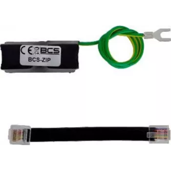 BCS-ZIP Ethernet prenapetostna zaščita za PoE in Gigabit LAN – do 90 W, 2 kA, ohišje iz aluminija