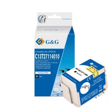 G&G združljiva črna kartuša s črnilom visokega dosega za Epson 27XL T2711 C13T27114012