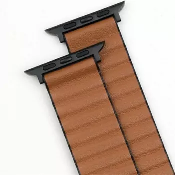 Beline Magnetic Pro zapestnica za Apple Watch 42/44/45/49mm, črna/rjava