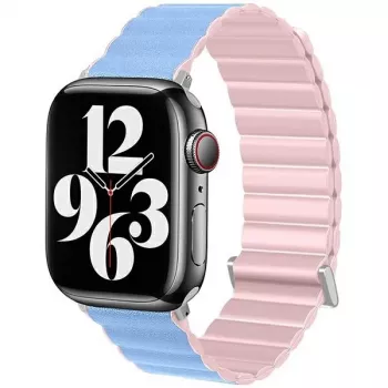 Beline Magnetic Pro zapestnica za Apple Watch 42/44/45/49mm, roza/Sierra Blue