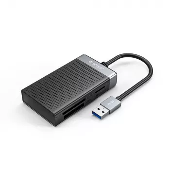 ORICO CL4D-A3 USB 3.0 bralnik več kartic - SD, microSD, CF, MS - črn/srebrn