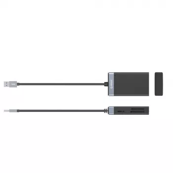 ORICO CL4D-A3 USB 3.0 bralnik več kartic - SD, microSD, CF, MS - črn/srebrn