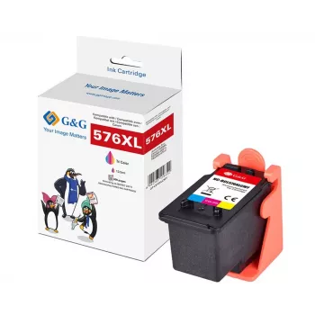 G&G kartuša Canon CL-576XL XXL, prostornina: 13,5ml, barvna/400 str.