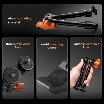 KF Magic Arm Super Clamp komplet držal z navojem 1/4 inch in 3/8 inch, čeljusti 15-55 mm, ISO hladilni nosilec
