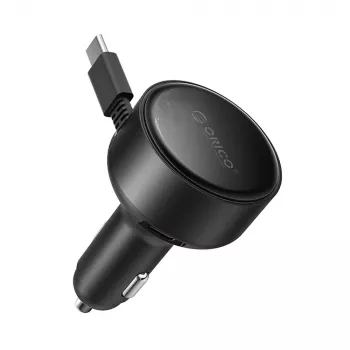 ORICO FC-60-2C 60W zložljivi USB-C avtomobilski polnilnik, črn