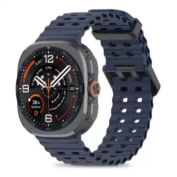 Tech-Protect Iconband Pro silikonski zapestni trak za Samsung Galaxy Watch Ultra 1/2 47mm moder