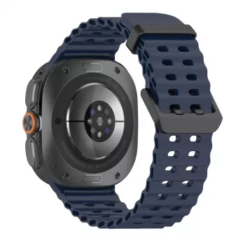 Tech-Protect Iconband Pro silikonski zapestni trak za Samsung Galaxy Watch Ultra 1/2 47mm moder
