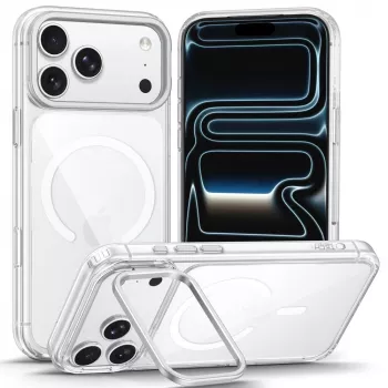 TECH-PROTECT MAGSTAND MagSafe prosojni ovitek za iPhone 17 Pro / 18 Pro z zložljivim stojalom