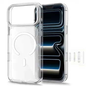 TECH-PROTECT MAGSTAND MagSafe prosojni ovitek za iPhone 17 Pro / 18 Pro z zložljivim stojalom