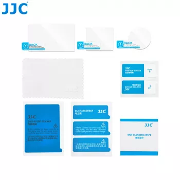 JJC komplet kaljenega stekla za zaslon in lečo za DJI Osmo Action 6 (paket 3 kosov)