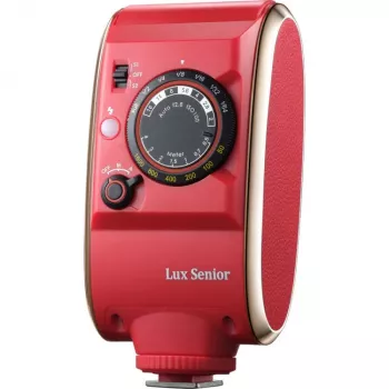 Godox Lux Senior retro bliskavica za fotoaparat rdeča