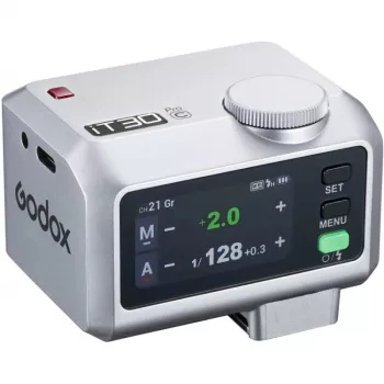 Godox iT30Pro TTL bliskavica za Canon z brezžičnim sistemom 2,4G X – srebrna