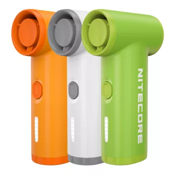 Nitecore NEF Nano prenosni ventilator bel – polnjenje USB-C, 3 hitrosti, baterija 2500mAh