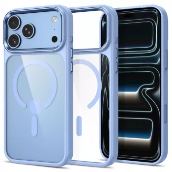 Tech-Protect Magmat MagSafe prozorni ovitek za iPhone 17 Pro Max / 18 Pro Max – svetlo moder/prozoren