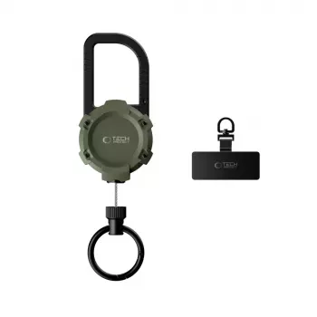 TECH-PROTECT ATH03 Urbanloop zaščitno držalo proti kraji za Apple AirTag, vojaško zelena