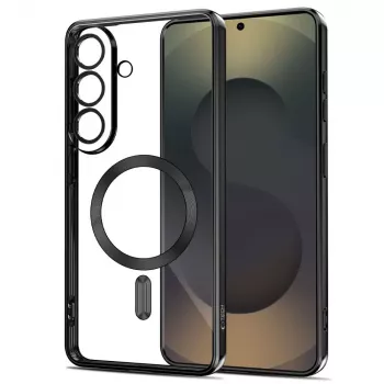 Tech-Protect MagFlex ovitek za Samsung Galaxy S26+ – prozorno črn