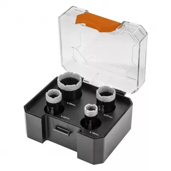 NEO TOOLS komplet diamantnih luknjaric 18/22/27/35 mm, 4 kosi