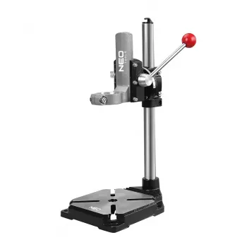 NEO TOOLS 56-655 stojalo za namizni vrtalnik z vpenjalnim vratom 43 mm, hod 60 mm, osnova iz litega železa