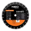 NEO TOOLS 350 mm lasersko varjena segmentna diamantna rezalna plošča, izvrtina 25,4 mm, za beton, asfalt, kamen