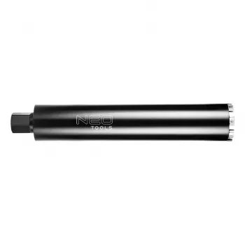NEO TOOLS 82 mm diamantni kronski sveder za GRAPHITE 58G540, delovna dolžina 470 mm, navoj 1 1/4 inch UNC, lasersko varjeni segmenti, mokro vrtanje