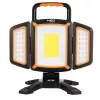 NEO TOOLS 99-125 polnilna COB LED delovna svetilka 2000lm, 20W, 6500K hladno bela, 4400mAh Li-ion, USB-C, magnetno podnožje, IP44