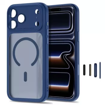 TECH-PROTECT MagPeak MagSafe ovitek za iPhone 17 Pro Max / 18 Pro Max, mat temno moder