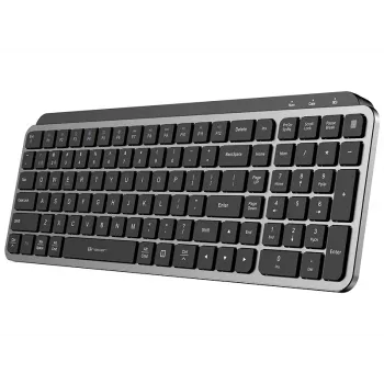 TRACER STONE RF 2.4G+BT brezžična tipkovnica, QWERTY US International, črna