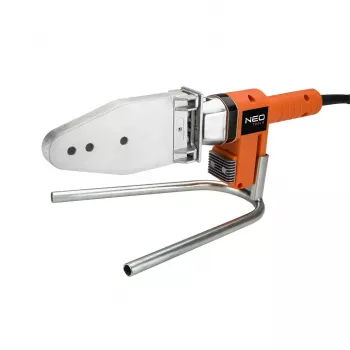 NEO TOOLS 900W varilnik plastičnih cevi s 6 velikostmi matric (20-63mm) za PPR, PE, PB cevi, nastavljiva temperatura 0-300°C, PTFE matrice z neoprijemljivo prevleko, vključno s kovinskim kovčkom