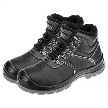 NEO TOOLS delovni gležnjarji oblazinjena S3 SRC, jeklena kapa in prebojno odporen vložek, velikost 40