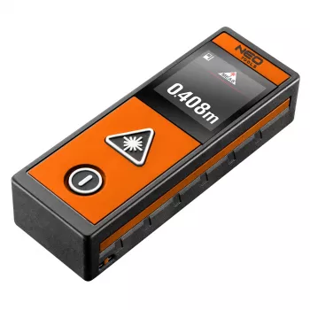 NEO TOOLS laserski merilnik razdalje, doseg 40 m, zaslon na dotik