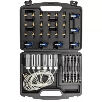 NEO TOOLS TOP-11-263 komplet testerja puščanja injektorjev Common Rail za dizelske motorje, 6-valjni diagnostični komplet z adapterji in kovčkom