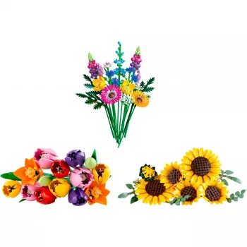 LEGO Botanicals poletni šopek paket – 756-delni botanični gradbeni set za odrasle