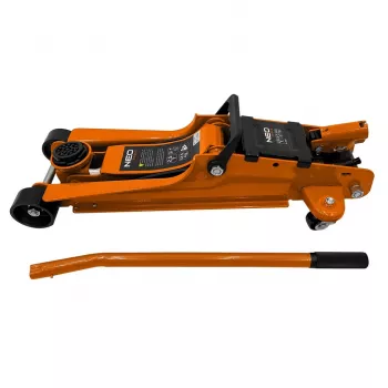 NEO TOOLS 11-733 hidravlično dvigalo za avtomobile 2,5 T, nizkoprofilno, dvojni bat, hitri dvig