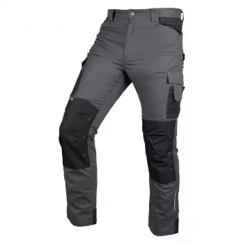 NEO TOOLS Mix&Match delovne hlače, platno, ojačano s Corduro, sivo-črne, velikost M