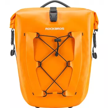 ROCKBROS 30140022003 vodoodporna kolesarska torba za prtljažnik, oranžna