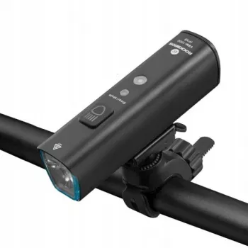 ROCKBROS V9M-1000 1000 lumnov USB-C polnilna sprednja kolesarska luč - črna