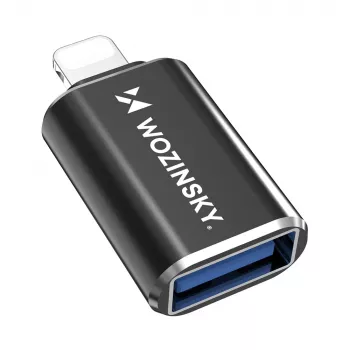 Wozinsky kabel USB-A na Lightning 1m črn - MFi certificiran, hitro polnjenje in sinhronizacija