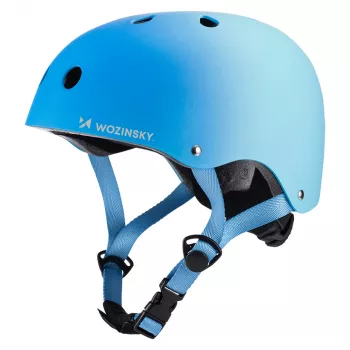 Wozinsky čelada za BMX/skuter 48-52 cm - modra s prelivom