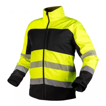 NEO TOOLS softshell opozorilna delovna jakna, rumeno-črna, velikost M