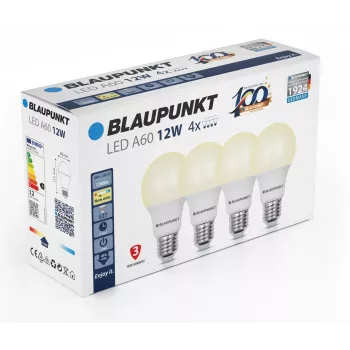 Blaupunkt LED žarnica E27 A60 12 W, 1200 lm, 2700 K, 4 kosi (BLAUPUNKT-E27-12W-WW-4)